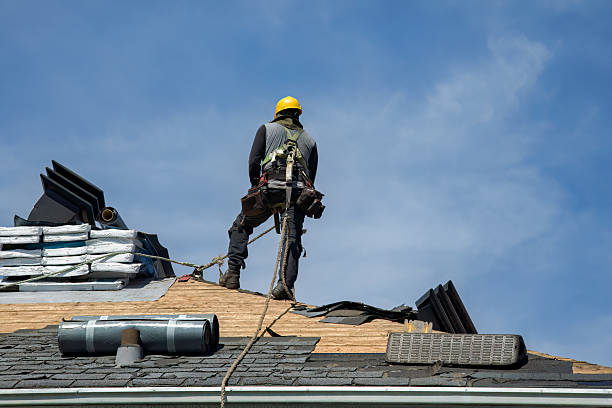 Professional Gutter Installation technician working in Hudgins, VA